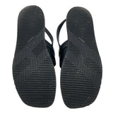 エルメス HERMES ジャコモHロゴストラップサンダル ブラック レザー メンズ サンダル