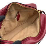 グッチ GUCCI GGマーモントショルダーバッグ 447632 レッド ゴールド金具 GGキャンバス・レザー レディース ショルダーバッグ