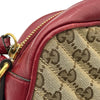 グッチ GUCCI GGマーモントショルダーバッグ 447632 レッド ゴールド金具 GGキャンバス・レザー レディース ショルダーバッグ