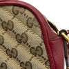 グッチ GUCCI GGマーモントショルダーバッグ 447632 レッド ゴールド金具 GGキャンバス・レザー レディース ショルダーバッグ