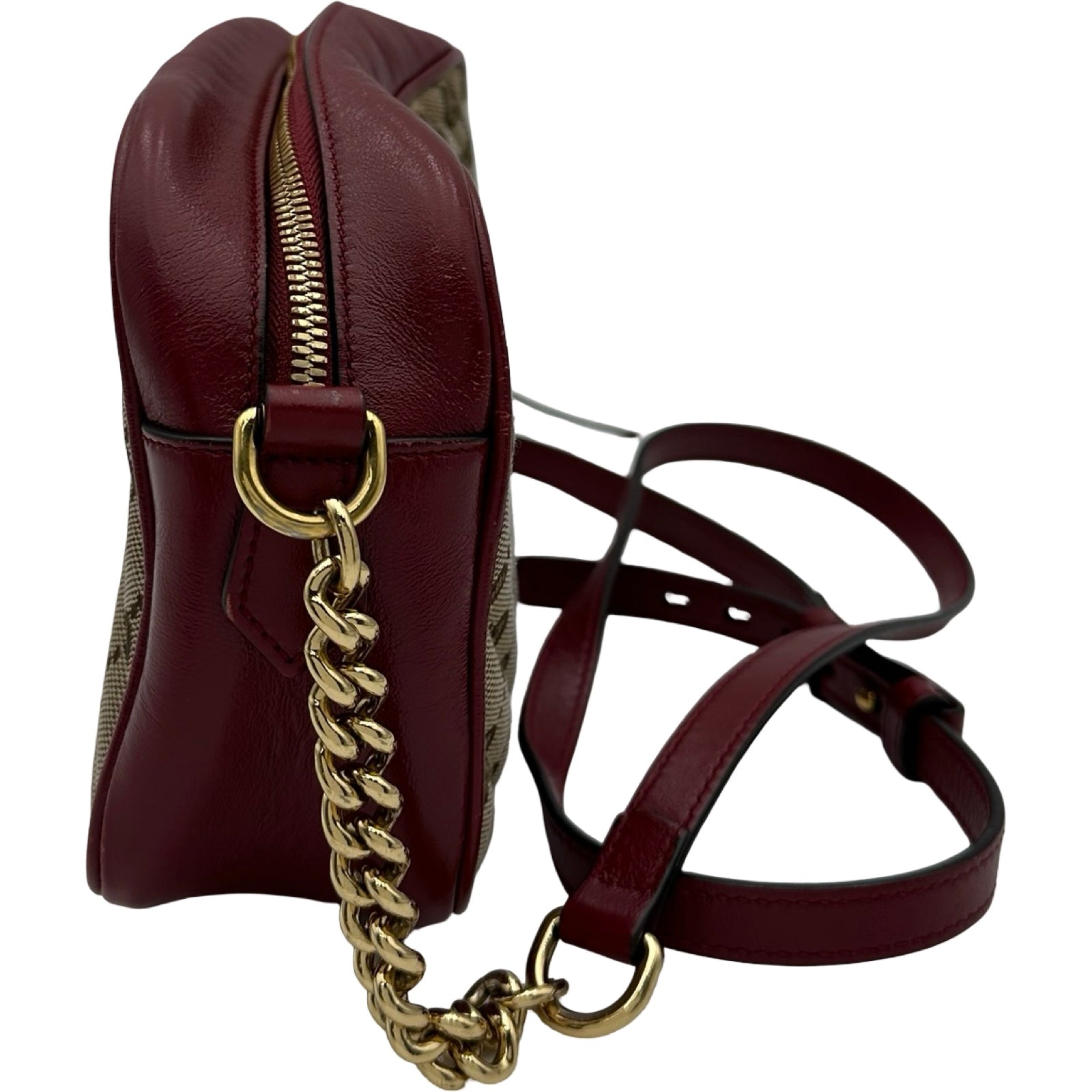 グッチ GUCCI GGマーモントショルダーバッグ 447632 レッド ゴールド