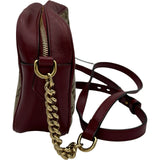 グッチ GUCCI GGマーモントショルダーバッグ 447632 レッド ゴールド金具 GGキャンバス・レザー レディース ショルダーバッグ