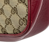 グッチ GUCCI GGマーモントショルダーバッグ 447632 レッド ゴールド金具 GGキャンバス・レザー レディース ショルダーバッグ