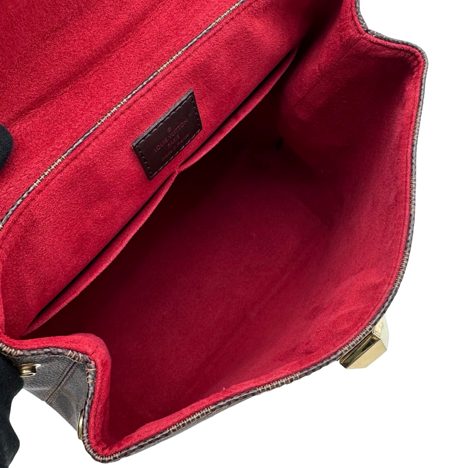 ルイ・ヴィトン LOUIS VUITTON ベルガモPM N41167 ブラウン ダミエ