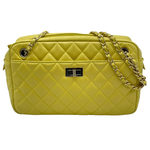 G*フ様 再出品！付属品付CHANEL yellow2wayバッグ シャネル CHANEL 2.55マトラッセチェーンショルダーバッグ 8桁12番台