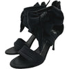 ジュゼッペザノッティ GIUSEPPE ZANOTTI サテンリボンサンダル ブラック レザー レディース サンダル