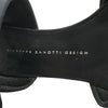 ジュゼッペザノッティ GIUSEPPE ZANOTTI サテンリボンサンダル ブラック レザー レディース サンダル