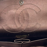 シャネル CHANEL 2.55マトラッセチェーンショルダーバッグ 8桁11番台 メタリック×ピンクゴールド金具 カーフ レディース ショルダーバッグ