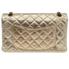 シャネル CHANEL 2.55マトラッセチェーンショルダーバッグ 8桁11番台 メタリック×ピンクゴールド金具 カーフ レディース ショルダーバッグ