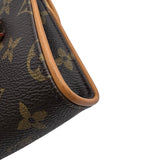 ルイ・ヴィトン LOUIS VUITTON ポシェット・フロランティーヌ M51855 ブラウン モノグラム・キャンバス レディース ショルダーバッグ