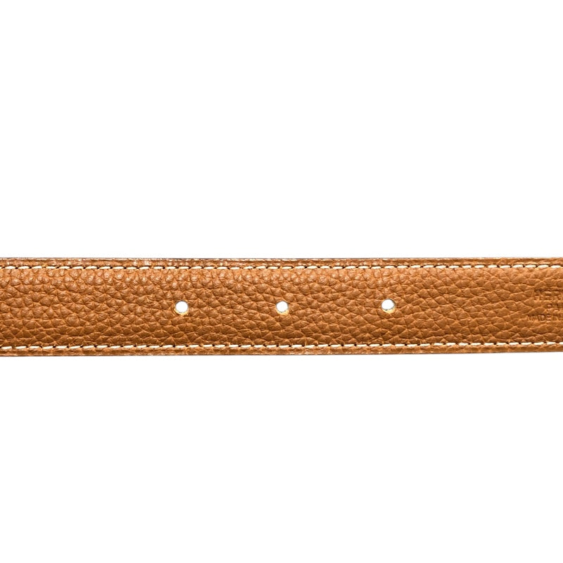 エルメス HERMES リバーシブルベルト80 □H刻 ゴールド/ブラック×SV