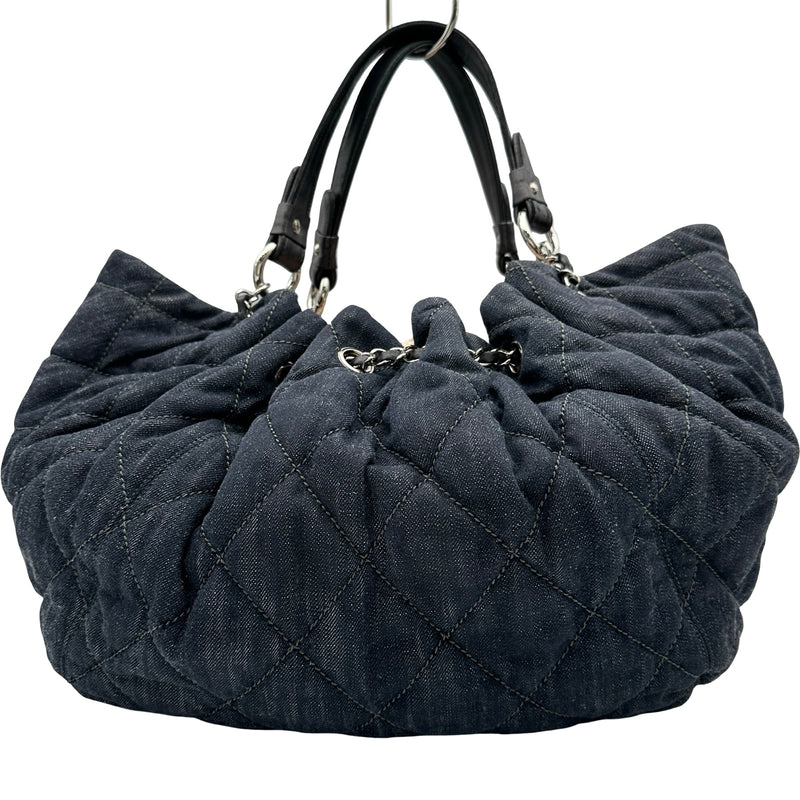 シャネル CHANEL ココカバスGM A46887 12番台 ブルー シルバー金具 