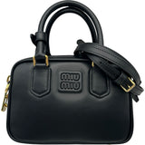 ミュウミュウ miu miu アルカディレザーバッグ 5BB123_ACR3_F0002_V_OON ブラック レザー レディース ショルダーバッグ
