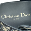 クリスチャン・ディオール Christian Dior Dioract プラットフォームサンダル ネイビー キャンバス レディース サンダル