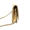 シャネル CHANEL マトラッセチェーンウォレット 45534 イエロー×ゴールド金具 ラム レディース ウォレットチェーン