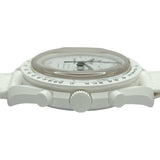 オメガ OMEGA スウォッチ ムーンウォッチ スヌーピーコラボ SO33W700 ホワイト セラミック クオーツ メンズ 腕時計