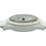 オメガ OMEGA スウォッチ ムーンウォッチ スヌーピーコラボ SO33W700 ホワイト セラミック クオーツ メンズ 腕時計
