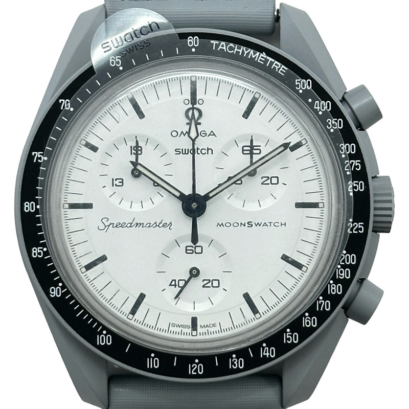 オメガ OMEGA スウォッチ ムーンウォッチ 1965 SO33M106 ホワイト