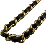 シャネル CHANEL ココマークカートカメリアラウンドチェーンショルダー A81620 ブラック ゴールド金具 ラム レディース ショルダーバッグ