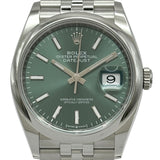 ロレックス ROLEX デイトジャスト36 126200 ミントグリーン ステンレススチール 自動巻き メンズ 腕時計