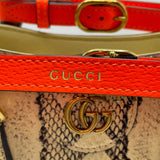 グッチ GUCCI ダイアナスモールトートバッグ 655661 アイボリー/ゴールド パイソン レディース ショルダーバッグ