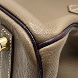 エルメス HERMES バーキン30 パーソナルオーダー □P刻 ウルトラヴァイオレット/レザン×GD金具 シェーブル レディース ハンドバッグ