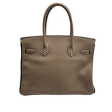 エルメス HERMES バーキン30 パーソナルオーダー □P刻 ウルトラヴァイオレット/レザン×GD金具 シェーブル レディース ハンドバッグ