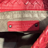 ボッテガ・ヴェネタ BOTTEGA VENETA イントレチャート　ワンショルダー 255691 レッド レザー レディース ショルダーバッグ