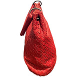 ボッテガ・ヴェネタ BOTTEGA VENETA イントレチャート　ワンショルダー 255691 レッド レザー レディース ショルダーバッグ