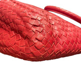 ボッテガ・ヴェネタ BOTTEGA VENETA イントレチャート　ワンショルダー 255691 レッド レザー レディース ショルダーバッグ