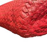 ボッテガ・ヴェネタ BOTTEGA VENETA イントレチャート　ワンショルダー 255691 レッド レザー レディース ショルダーバッグ