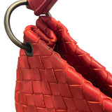 ボッテガ・ヴェネタ BOTTEGA VENETA イントレチャート　ワンショルダー 255691 レッド レザー レディース ショルダーバッグ
