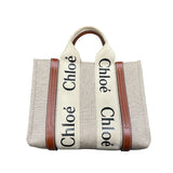クロエ Chloe ウッディ スモールトートバッグ S397E66X-90U キャンバス/レザー レディース ショルダーバッグ