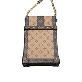ルイ・ヴィトン LOUIS VUITTON ポシェット・トランク・ヴェルティカル M67873 モノグラム モノグラム・リバース レディース ショルダーバッグ