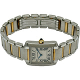 カルティエ Cartier タンクフランセーズSM W51007Q4 アイボリー ゴールド/ステンレススチール クオーツ レディース 腕時計