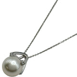ミキモト MIKIMOTO Mコレクション パール/ダイヤ ネックレス ホワイトゴールド 750 ダイヤモンド パール ジュエリー