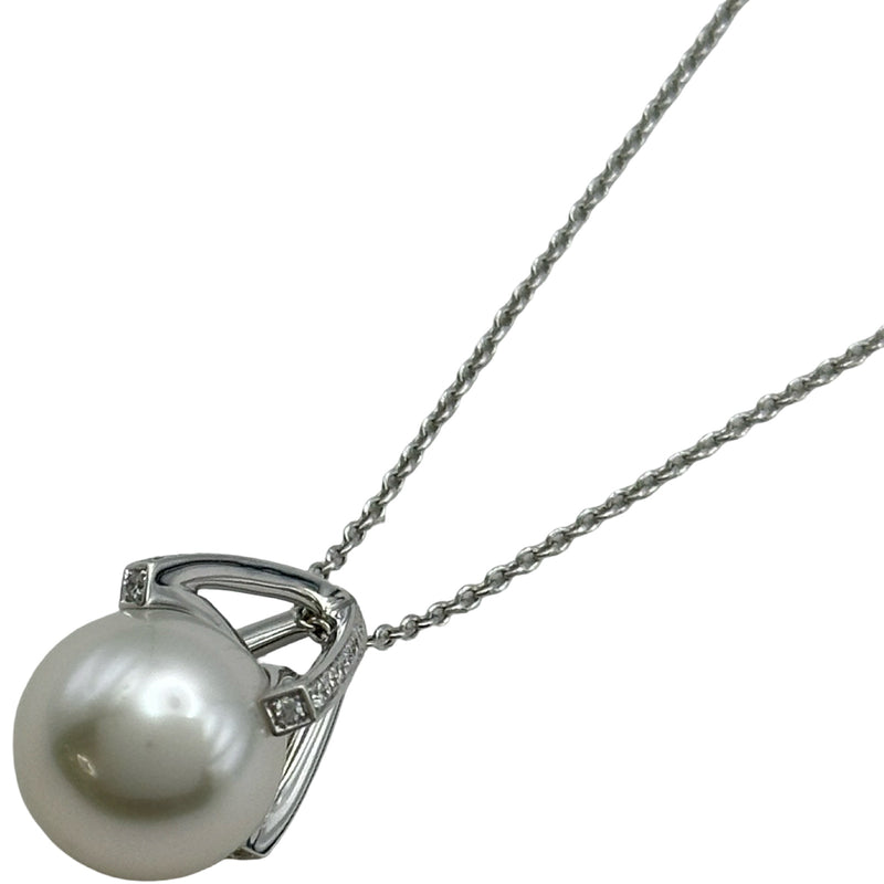 美品✨Mikimotoミキモト、涙型、しずく型パールネックレス_968 ミキモト MIKIMOTO Mコレクション パール/ダイヤ ネックレス ホワイト