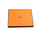 エルメス HERMES ベアンコンパクト ヴェルソ D刻 ヴェールクリケット/ブループリュム×シルバー金具 エプソン ユニセックス 二つ折り財布