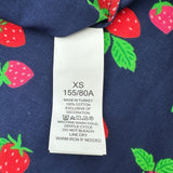 ケイトスペード kate spade いちご柄 コットンブラウス ネイビー コットン レディース ブラウス