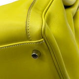 エルメス HERMES ケリーラキ40 □O刻印 ライム シルバー金具 スイフト レディース ショルダーバッグ