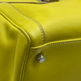 エルメス HERMES ケリーラキ40 □O刻印 ライム シルバー金具 スイフト レディース ショルダーバッグ