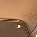 エルメス HERMES ピコタンロックPM G刻印 ゴールド ゴールド金具 トリヨン レディース ハンドバッグ
