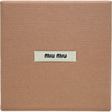 ミュウミュウ miu miu ロゴヘアクリップ ブラック ベロア アクセサリー