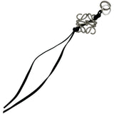 ロエベ LOEWE アナグラムチャーム ブラック レザー/メタル アクセサリー