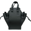 ロエベ LOEWE ハンモックミニ ブラック レザー/キャンバス レディース ショルダーバッグ