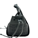 ロエベ LOEWE ハンモックミニ ブラック レザー/キャンバス レディース ショルダーバッグ