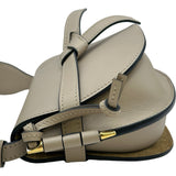 ロエベ LOEWE ゲートデュアルバッグミニ ベージュ/ゴールド金具 レザー レディース ショルダーバッグ