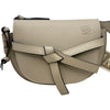 ロエベ LOEWE ゲートデュアルバッグミニ ベージュ/ゴールド金具 レザー レディース ショルダーバッグ