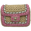 シャネル CHANEL ミニフラップチェーンショルダー AS4556 ピンク ラム/ラフィア レディース ショルダーバッグ