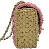 シャネル CHANEL ミニフラップチェーンショルダー AS4556 ピンク ラム/ラフィア レディース ショルダーバッグ